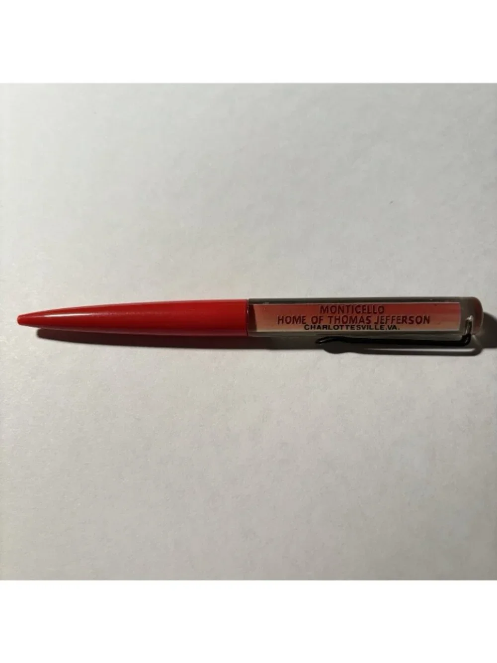 Monticello Home of Thomas Jefferson Virginia Floaty Pen Souvenir Horse Carriage